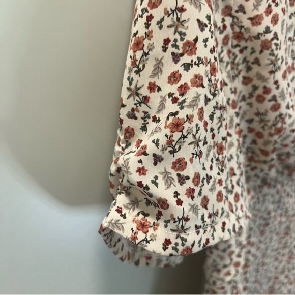 PERFECT STRANGER “Juliette” Lined Floral Print Deep V Neck Mini Dress - Picture 2 of 11